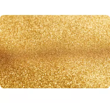 Sticker ordinateur portable paillettes dorées - TenStickers