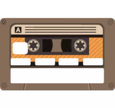 Sticker vintage carte bancaire cassette années 70 - TenStickers