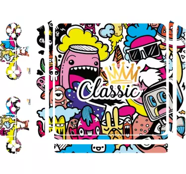 Sticker ps4 personnages animés vibrants - TenStickers