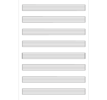 Tableau blanc adhésif page de partition de musique - TenStickers