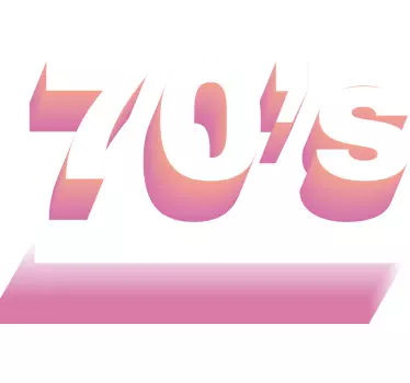 Autocollant Urbain Texte coloré des années 70 - TenStickers