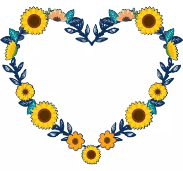 Sticker fleur arrangement floral sincère - TenStickers