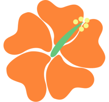 Sticker voiture fleur d'hibiscus - TenStickers