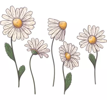 Sticker fleur arrangement de fleurs charmantes - TenStickers