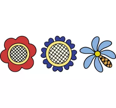 Sticker fleurs polonaises pour vélo - TenStickers