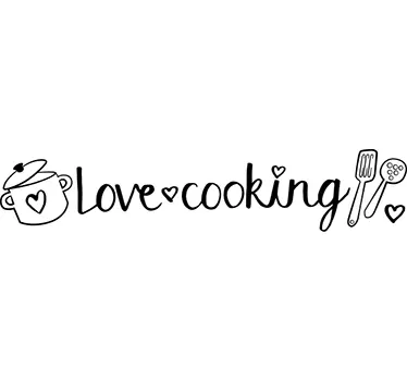 Sticker cuisine J'aime cuisiner - TenStickers