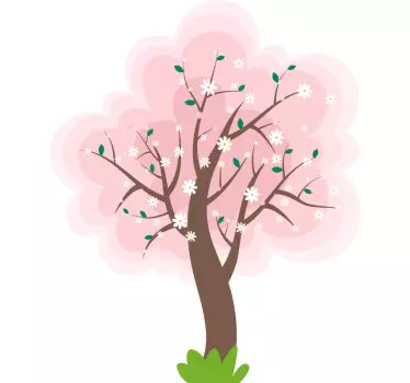 Sticker fleurs et plantes arbre de roses en fleurs - TenStickers