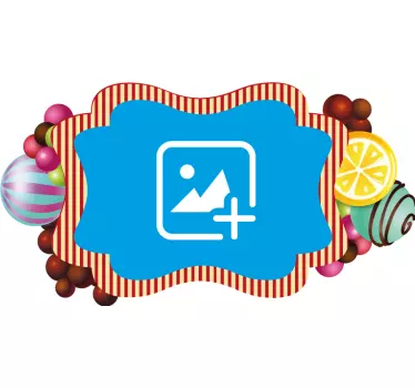 Sticker personnes et personnages cadre photo coloré - TenStickers