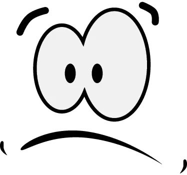 Sticker emoticone visage surpris - TenStickers