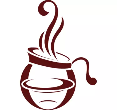 Sticker restaurant d'entreprise cafetière - TenStickers