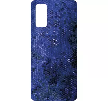 Sticker samsung motif bleu texturé - TenStickers