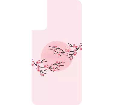 Sticker samsung branches en fleurs - TenStickers