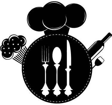 Sticker logo cuisinier - TenStickers