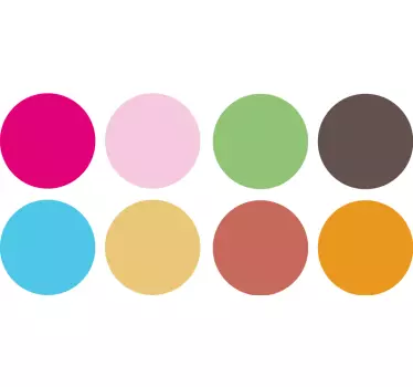 Sticker chambre bébé pack pois colorés - TenStickers
