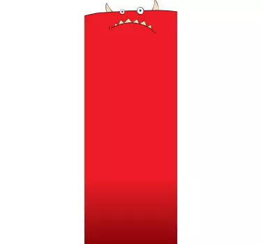 Sticker frigo monstre rouge - TenStickers