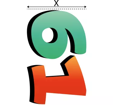 Sticker poubelle design de numéro personnalisé - TenStickers