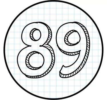 Sticker poubelle étiquette numérotée personnalisée - TenStickers
