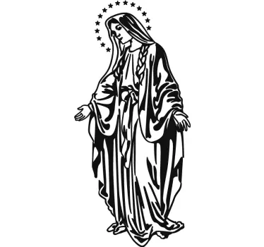 Autocollant mural Vierge Marie - TenStickers
