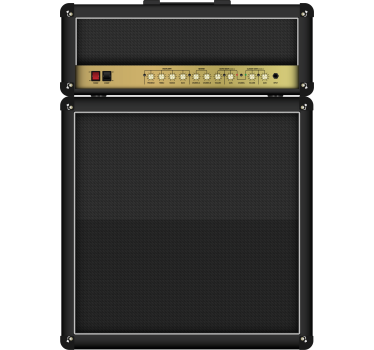 Sticker frigo ampli guitare rock - TenStickers