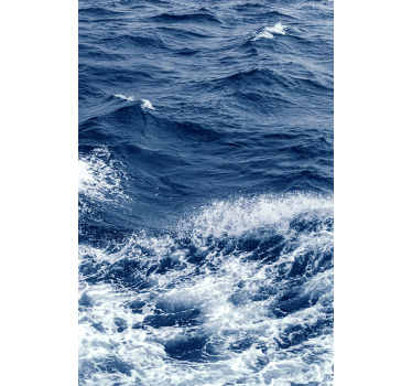 Sticker paroi de douche salle de bain effet de vagues - TenStickers