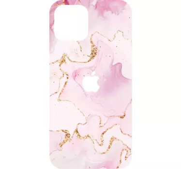 Sticker iphone effet marbre rose - TenStickers
