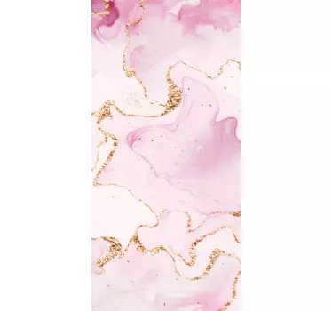 Sticker samsung design marbre rose - TenStickers
