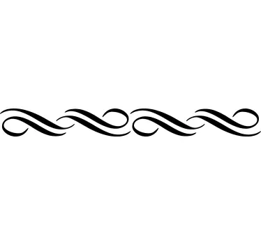 Frise tapisserie murale arabesque monochrome - TenStickers