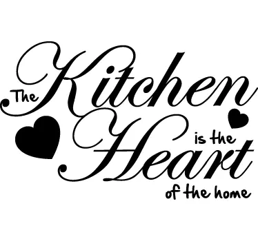 Sticker décoratif the heart of the home - TenStickers