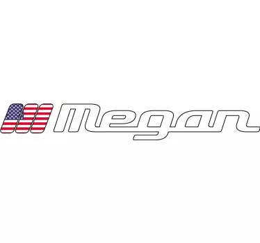 Sticker moto drapeau personnalisé américain - TenStickers