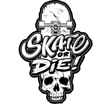 Sticker graffiti skate grave - TenStickers