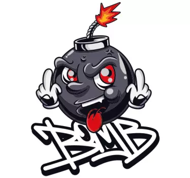 Autocollant Urbain Swag baby bombe graffiti dessin animé - TenStickers