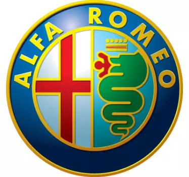 Augtocollant voiture logo Alfa Romeo - TenStickers