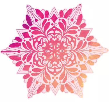 Sticker fleur mandala botanique complexe - TenStickers