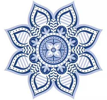 Sticker fleur motif floral élaboré - TenStickers