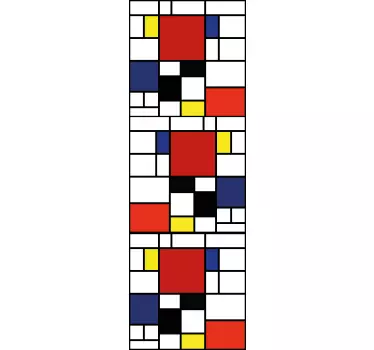 Sticker porte blocs de couleurs abstraits - TenStickers