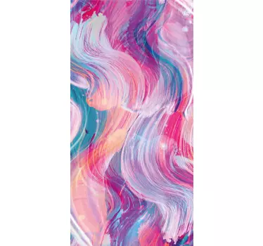 Sticker samsung motif de traits violets - TenStickers