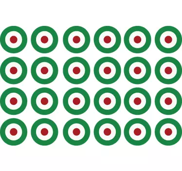 Sticker cercles concentriques - TenStickers
