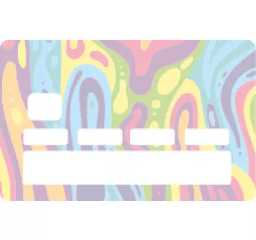 Sticker carte bancaire concept abstrait lumineux - TenStickers