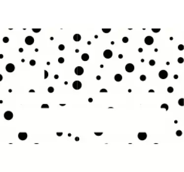 Sticker carte bancaire motif à pois noirs - TenStickers