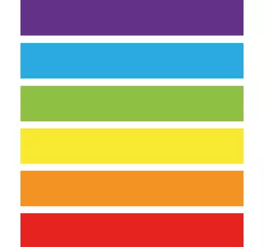 Sticker contre marche escalier motif arc en ciel - TenStickers