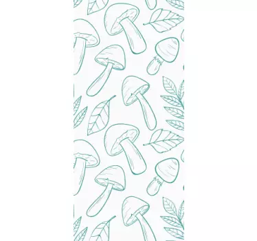 Sticker samsung motif de feuille de champignon - TenStickers