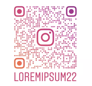 Sticker vitrine personnalisé Instagram QR code multicolore - TenStickers