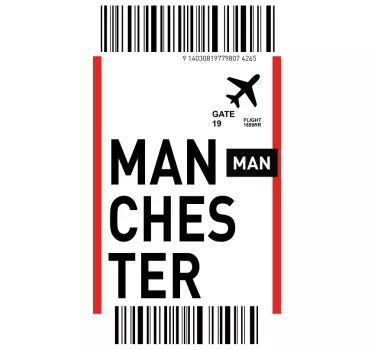 Sticker samsung laissez-passer pour manchester - TenStickers
