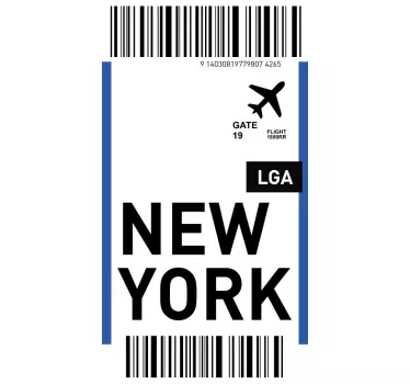 Sticker samsung pass de vol pour new york - TenStickers
