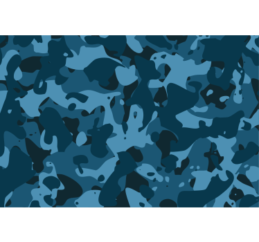 Sticker vélo motif militaire bleu - TenStickers