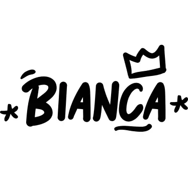 Autocollant Personnalisé Tag graffiti avec couronne - TenStickers