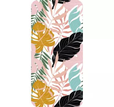 Autocollant iPhone floral abstrait coloré - TenStickers