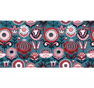 Adhésif meuble motif décor floral - TenStickers