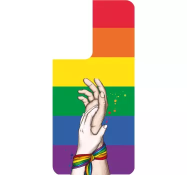 Sticker samsung unité mains fierté - TenStickers