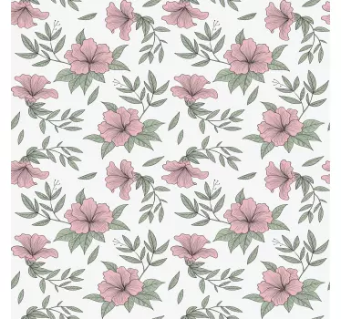 Adhésif meuble finition à motifs floraux - TenStickers